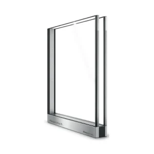 Akoestisch isolatieglas met geluidswerende folie in doorsnede